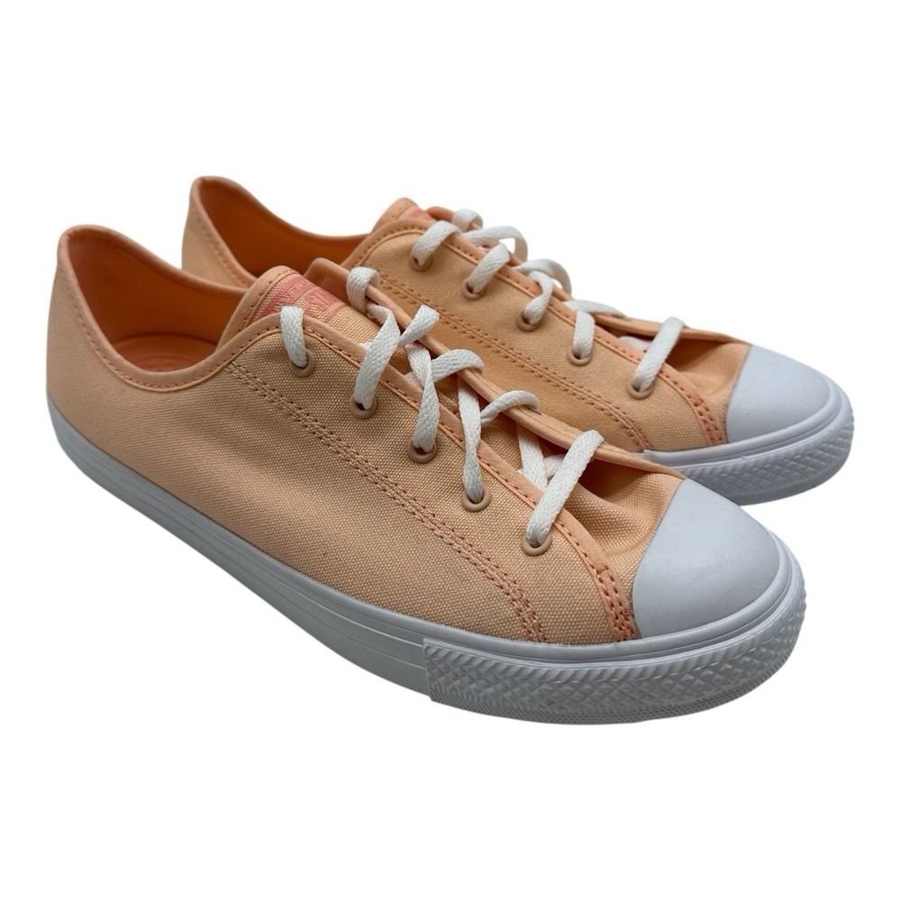 Converse Chuck Taylor All Star Dainty Ox Shoes Womens Sz 8.5 Coral White A03511F
